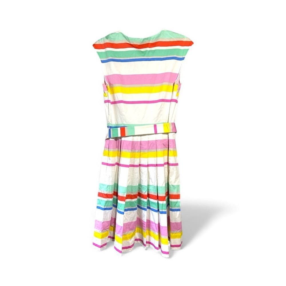 Kate Spade Cape Belted Shirt Dress Size 6 Striped - Picture 4 of 8